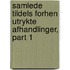 Samlede Tildels Forhen Utrykte Afhandlinger, Part 1