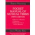 Schirmer Pronouncing Pocket Manual of Musical Terms