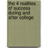 The 4 Realities Of Success During And After College