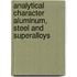 Analytical Character Aluminum, Steel And Superalloys