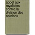 Appel Aux Royalistes Contre La Division Des Opinions