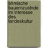 Bhmische Bauernzustnde Im Interesse Des Landeskultur