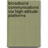 Broadband Communications Via High-Altitude Platforms