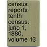 Census Reports Tenth Census. June 1, 1880, Volume 13 door Office United States.