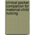 Clinical Pocket Companion For Maternal-Child Nursing
