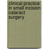 Clinical Practice in Small Incision Cataract Surgery door Steven Strauss