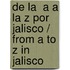 De la  A a la Z por Jalisco / From A to Z in Jalisco