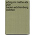 Erfolg im Mathe-Abi 2011 Baden-Württemberg Wahlteil