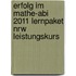 Erfolg Im Mathe-abi 2011 Lernpaket Nrw Leistungskurs