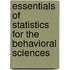 Essentials of Statistics for the Behavioral Sciences