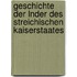 Geschichte Der Lnder Des Streichischen Kaiserstaates
