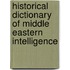 Historical Dictionary Of Middle Eastern Intelligence