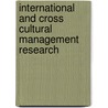International And Cross Cultural Management Research door Jean-Claude Usunier