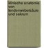 Klinische Anatomie von Lendenwirbelsäule und Sakrum