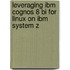 Leveraging Ibm Cognos 8 Bi For Linux On Ibm System Z