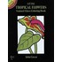 Little Tropical Flowers Stained Glass Colouring Book