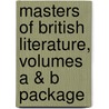 Masters of British Literature, Volumes A & B Package door Kevin J.H. Dettmar
