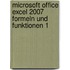 Microsoft Office Excel 2007 Formeln und Funktionen 1