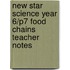 New Star Science Year 6/P7 Food Chains Teacher Notes