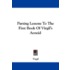 Parsing Lessons to the First Book of Virgil's Aeneid