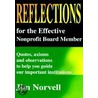Reflections For The Effective Nonprofit Board Member by Jim Norvell