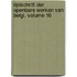 Tijdschrift Der Openbare Werken Van Belgi, Volume 16