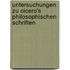 Untersuchungen Zu Cicero's Philosophischen Schriften