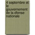 4 Septembre Et Le Gouvernement de La Dfense Nationale