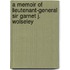 A Memoir Of Lieutenant-General Sir Garnet J. Wolseley