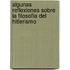 Algunas Reflexiones Sobre La Filosofia del Hitlerismo