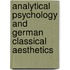 Analytical Psychology And German Classical Aesthetics
