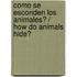 Como se esconden los animales? / How Do Animals Hide?