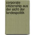 Corporate Citizenship aus der Sicht der Landespolitik