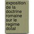 Exposition De La Doctrine Romaine Sur Le Regime Dotal