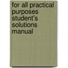 For All Practical Purposes Student's Solutions Manual door Comap (the Consortium for Mathematics an