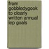 From Gobbledygook To Clearly Written Annual Iep Goals