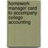 Homework Manager Card to Accompany College Accounting