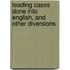 Leading Cases Done Into English, And Other Diversions