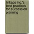 Linkage Inc.'s Best Practices for Succession Planning