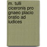 M. Tulli Ciceronis Pro Gnaeo Placio Oratio Ad Iudices door Marcus Tullius Cicero