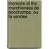 Memoirs Of The Marchioness De Bonchamps, Ou La Vendee