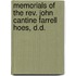 Memorials Of The Rev. John Cantine Farrell Hoes, D.D.