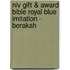 Niv Gift & Award Bible Royal Blue Imitation - Berakah