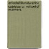 Oriental Literature The Dabistan Or School Of Manners