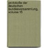 Protokolle Der Deutschen Bundesversammlung, Volume 15
