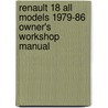 Renault 18 All Models 1979-86 Owner's Workshop Manual door John Fowler