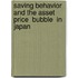 Saving Behavior And The Asset Price  Bubble  In Japan