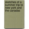 Sketches Of A Summer Trip To New York And The Canadas by Sir David Wilkie