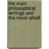 The Main Philosophical Writings and the Novel Allwill