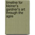 Timeline For Kleiner's Gardner's Art Through The Ages